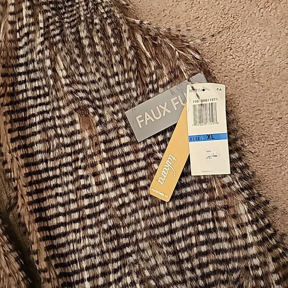 BRAND NEW WITH TAGS, TAKARA FAUX FUR VEST